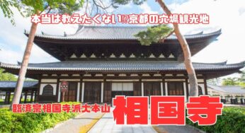 本当は教えたくない京都の穴場観光地【相国寺】春の特別拝観2024に行こう‼
